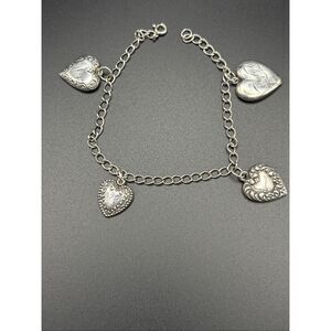 Vintage Sterling Silver Bracelet with Lockets 1899